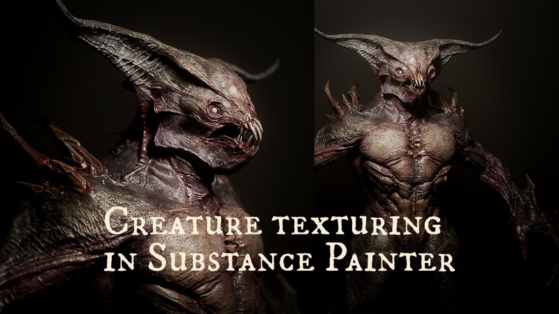 Creature Texturing in Substance Painter ( Part 4 of Demon