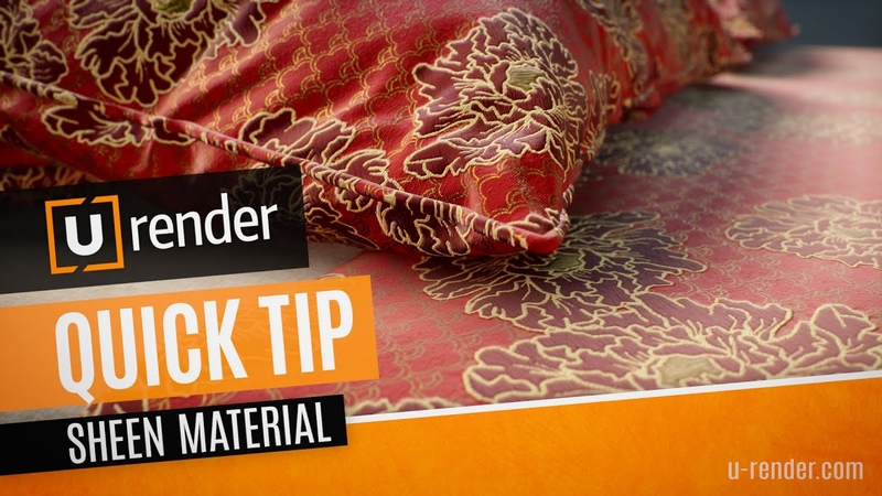 Sheen Material Effect U RENDER Quick