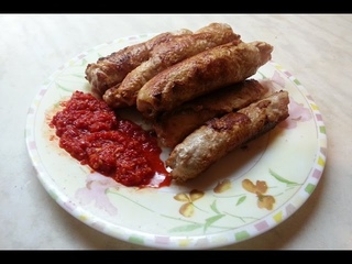 Колбаски кременчугские (мясные рулеты) / Sausages Kremenchug (meat rolls)