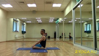 Переход из позы Супта Вирасана в позу Вирасана / Transition from Supta Virasana to Virasana