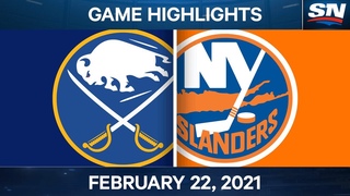 NHL Game Highlights | Sabres vs. Islanders  Feb. 22, 2021