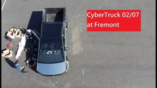 CyberTruck spotted at Fremont  02/07/2022