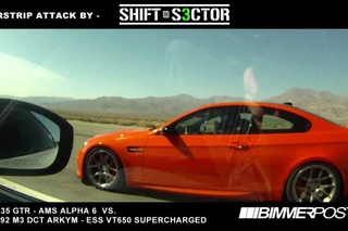 Airstrip Attack: ESS VT650 Arkym Supercharged BMW M3 vs. Alpha 6 GT-R (Runway Race)