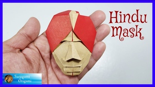 HINDU MASK ORIGAMI (TUTORIAL) Designed By Gabriel Alvarez