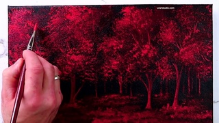 Red Landscape | Easy for Beginners