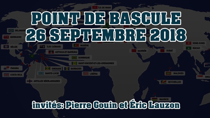 POINT DE BASCULE 26 SEPTEMBRE 2018 PIERRE GOUIN et ERIC