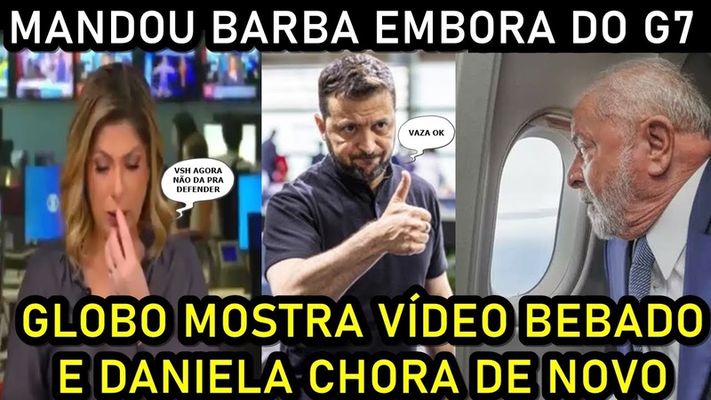 AGORA MOSTRA BARBA BEBAD0 NO G7, JANJA NO CANTO E DANIELA CH0 RA DE