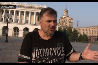 Руслан Коцаба на Майдане в Киеве после освобождения