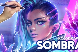 Ross Draws SOMBRA (Overwatch + Birthday!)