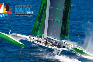 Pearns Point Round Antigua Race Phaedo^3 Sets New Race Record