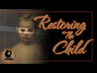 Restoring A Torn Oval Portrait ASMR