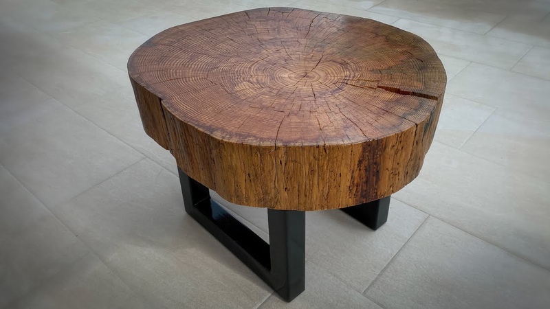 Building Live Edge Coffe Table With Steel