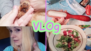 VLOg Новая расческа для Хэппи Maxipin | крашу волосы | ем салат