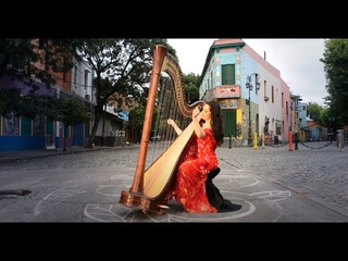 LIBERTANGO Music Video - Anna Maria Mendieta, harp - Tango Del Cielo Album Release