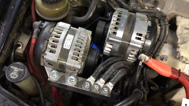 Установка двух генераторов в авто ( 500 amp ) Installing Dual