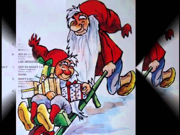 Boolsen Kvartetten På Loftet Sidder Nissen Med Sin Julegrød ( Dansk