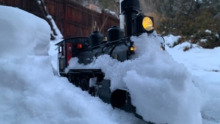 G-Scale Live Steam in the Snow