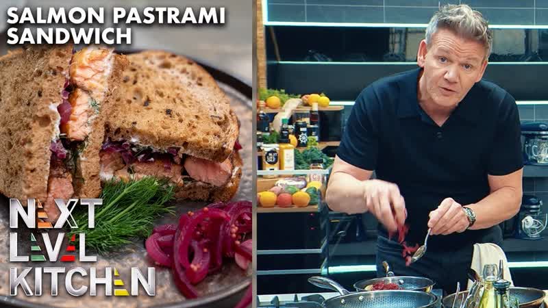 Gordon Ramsay Makes A Pastrami Salmon , Next Level