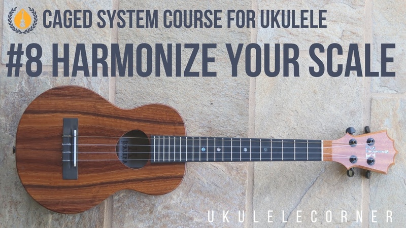 Harmonize your scale on the Ukulele CAGED Course,