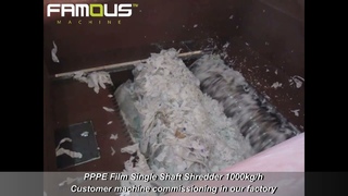 Film Shredder/Film Single Shaft Shredder/Single Shaft Shredder/PPPE Film Shredder/PE Film Shredder