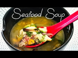 The Seafood Soup.Очень вкусный суп из морепродуктов.