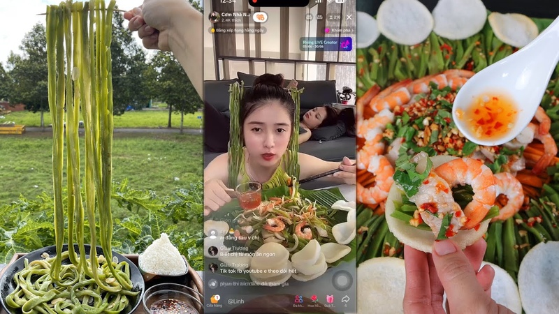 GỎ I RAU TIẾ N VUA Giòn Ngon Siêu HOT, ăn thử rau của các vị