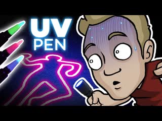 UV PEN ART CHALLENGE - Invisible Ink in Ultraviolet Light!