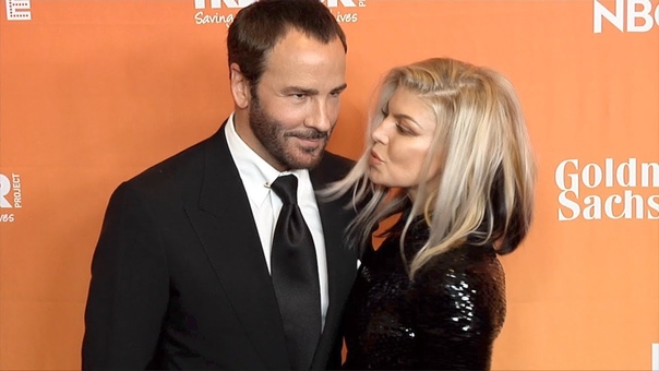 Fergie and Tom Ford 2017 Trevor LIVE LA Gala Red