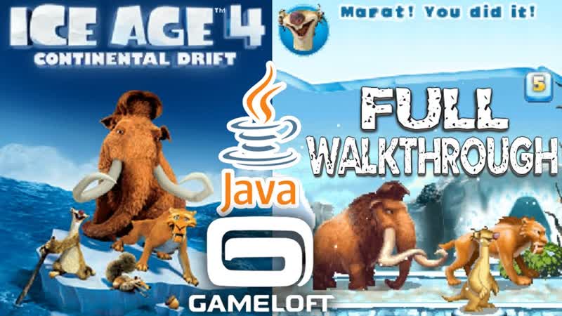 Ice Age 4: Continental Drift JAVA GAME ( Gameloft 2012 year) FULL