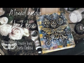 Mixed Media Book Box with New Finnabair Moulds