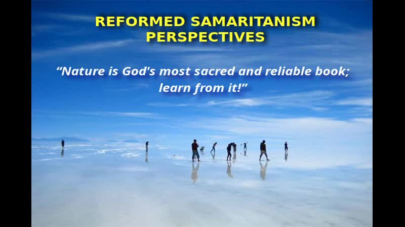 A curious video examining the ideas of what seems to be a modern Samaritan