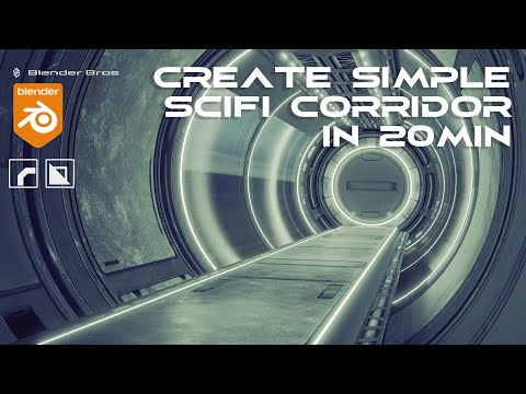 How to create scifi corridor in 20 min Blender