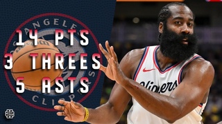 James Harden 14 pts 3 threes 5 asts vs Blazers 2024 Preseason