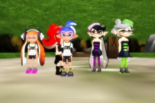 (MMD) Splatoon - EVERYBODY DO THE FLOP