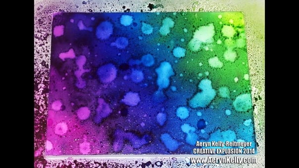 Creative Explosion Process: Mixed Media Canvas w,