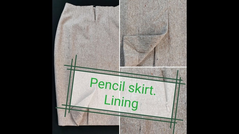 Sewing lining to a pencil