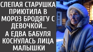 Слепая старушка приютила в мороз бродягу с девочкой А едва бабуля коснулась лица малышки