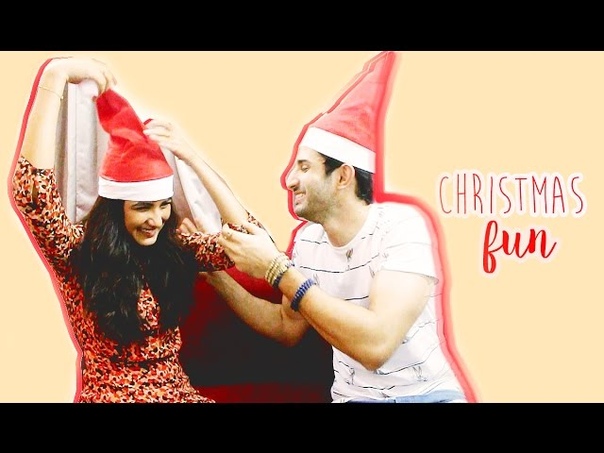 Sidhant Gupta and Jasmin Bhasin, Christmas