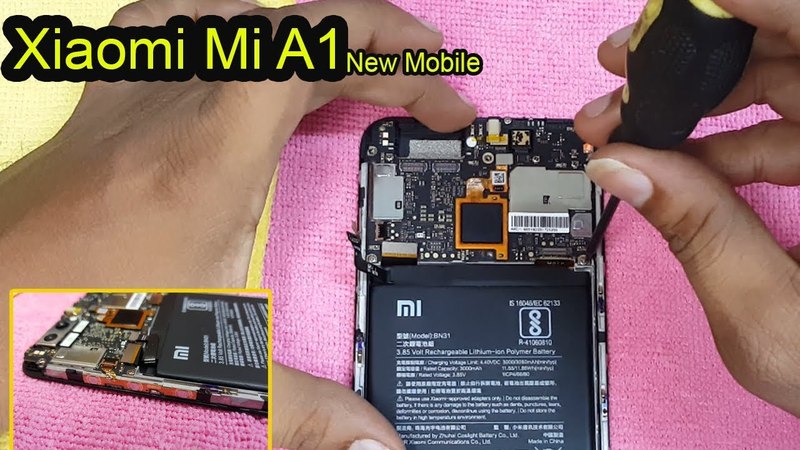 Xiaomi Mi A1 Disassembly, , Tear down, , How to open Xiaomi Mi A1 all internal parts of mi