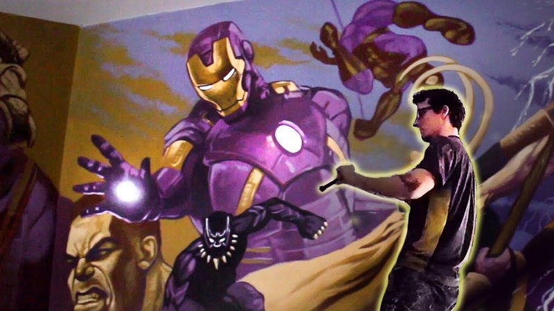 AVENGERS Custom Poolhouse MURAL