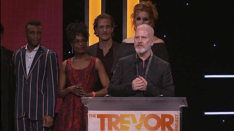 Ryan Murphy the Cast of POSE Accept Hero Award at Trevor LIVE LA