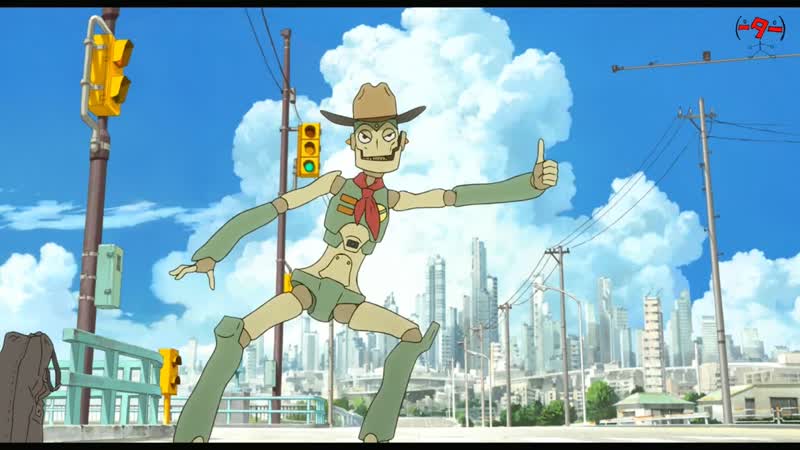 Robot in the road anime