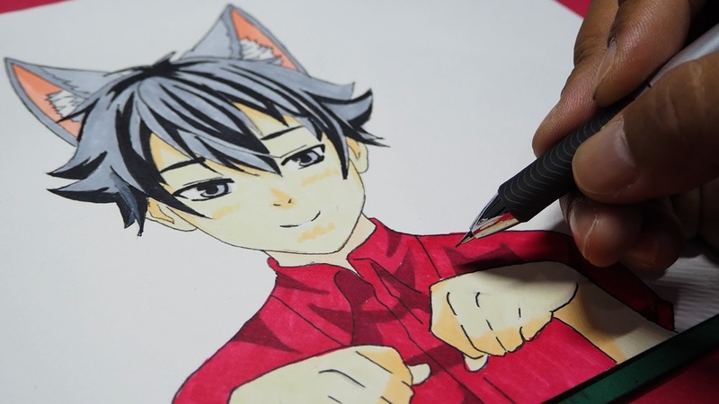 How to draw a cute anime boy