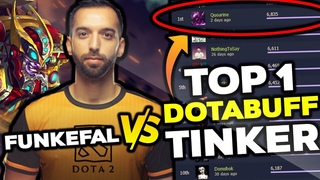 TOP 1 TINKER SPAMMER FUNKEFAL vs TOP 1 DOTABUFF TINKER - EPIC BATTLE DOTA 2