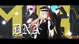 【MMD刀剣乱舞】DNA / BTS【乱藤四郎・一期一振・鶴丸国永】