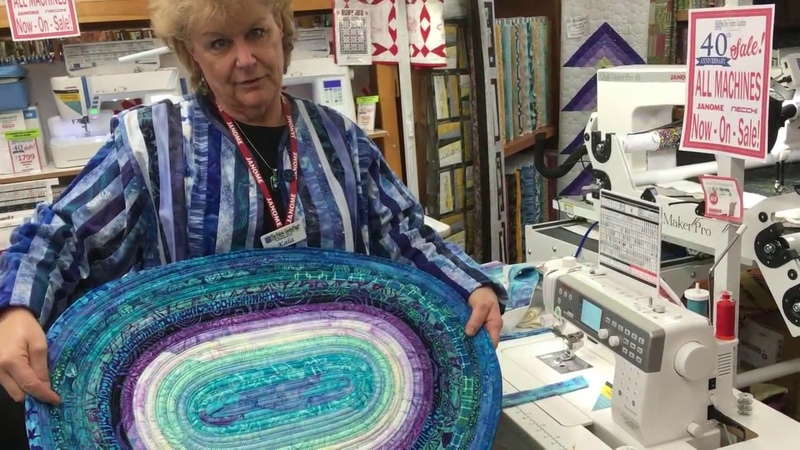 Fabric Garden Jelly Roll Rug