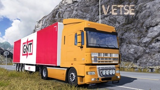 ETS 2, Обзор адаптированного мода DAF XF95 от автора Богдан Касалап.