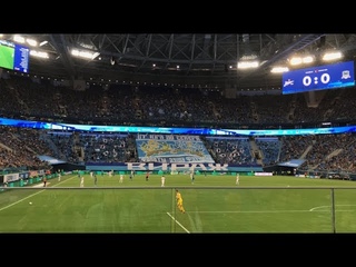 Вся атмосфера матча Зенит - Краснодар.