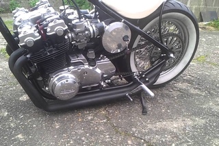 Custom frame 1985 CB 750 chopper hardtail