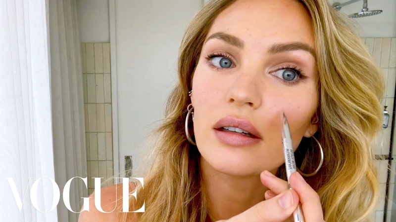 Candice Swanepoels 10 Minute Guide to Fake Natural Makeup and Faux Freckles, Beauty